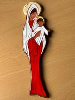 Terra Cotta Wanddecoratie: Maria en Kind (28 cm), Ophalen of Verzenden