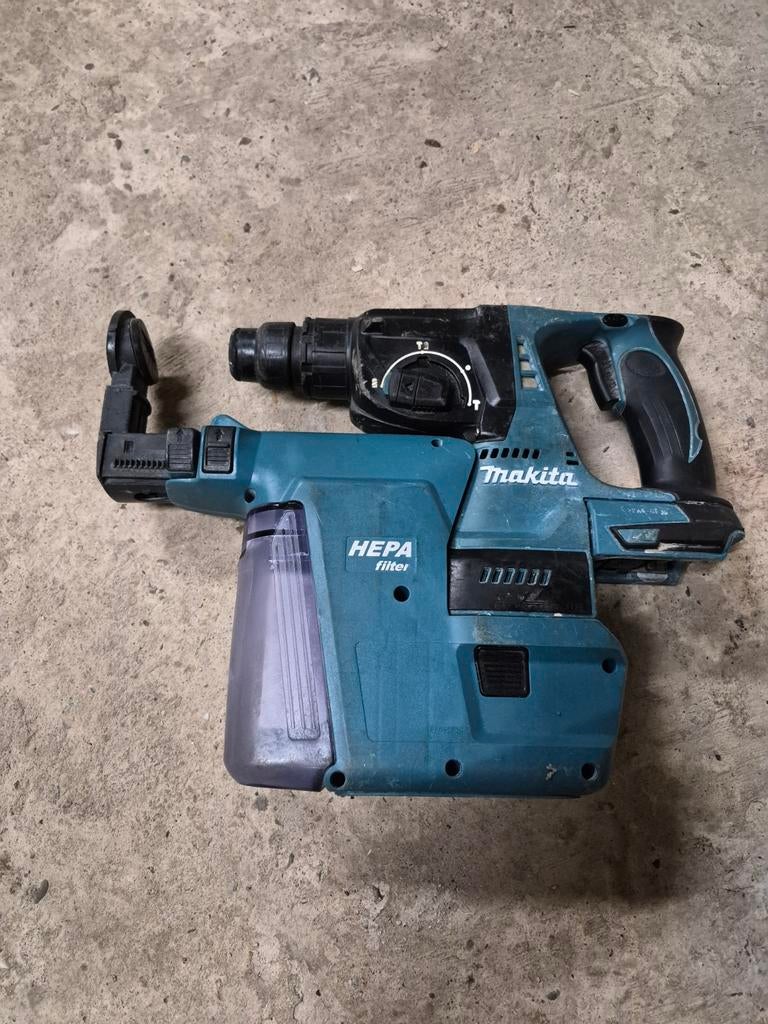 Makita DHR242 + DX01 afzuiging Brushless body, Doe-het-zelf en Verbouw, Gereedschap | Boormachines, Ophalen of Verzenden, Boor- en/of Breekhamer
