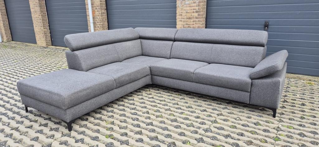 Hoekbank met Verstelbare Hoofdsteunen || BEZORGEN MOGELIJK, Huis en Inrichting, Banken | Bankstellen, Ophalen of Verzenden, -