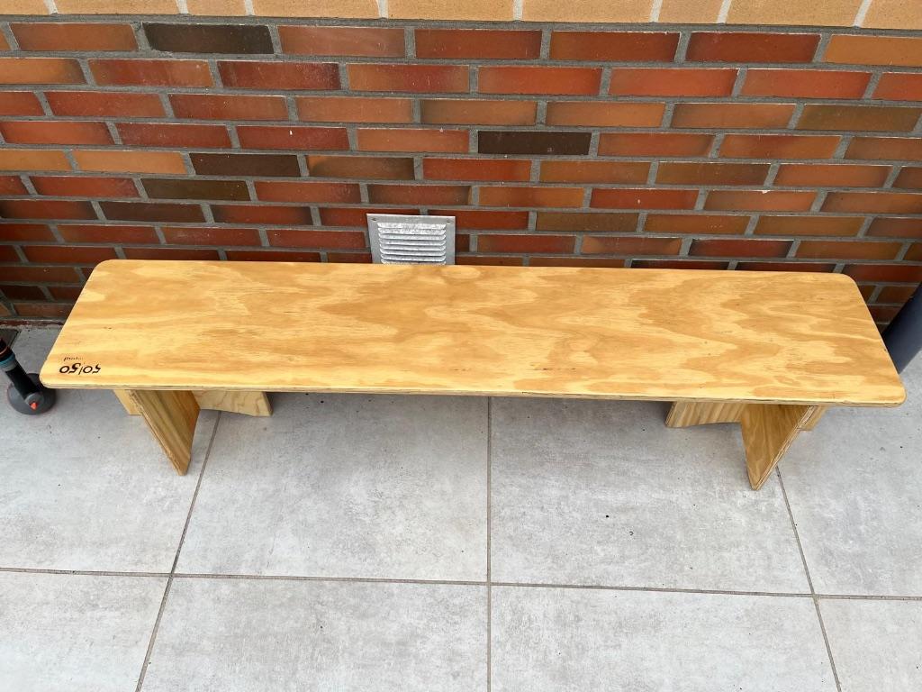 Bankje 50/50 Wood voor bij tent/vouwwagen, Ophalen of Verzenden, Zo goed als nieuw