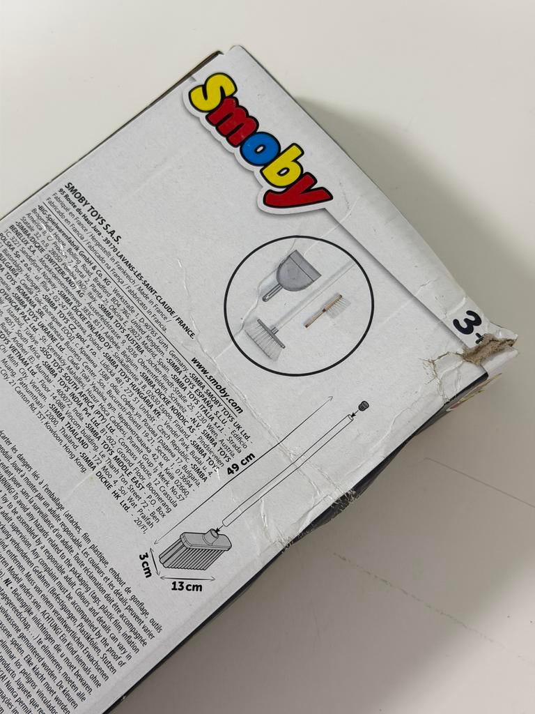 Smoby speelgoed schoonmaakset kinderen 3-delig met bezem, Jongen of Meisje, Nieuw, Ophalen of Verzenden, H