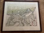 Kaart Bergen op Zoom Antwerpen 1630 handgekleurd in lijst, Ophalen