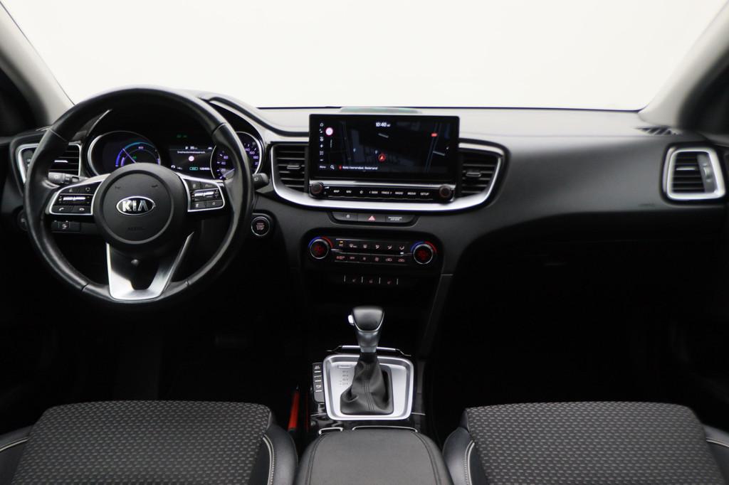 Kia Ceed Sportswagon 1.6 GDI PHEV DynamicPlusLine Camera, Ap, Auto's, Kia, Gebruikt, USB, Leder en Stof, Zwart