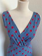 King Louie maat L polkadot Ginger zomer jurk 2987, Blauw, Maat 42/44 (L), Ophalen of Verzenden, Zo goed als nieuw