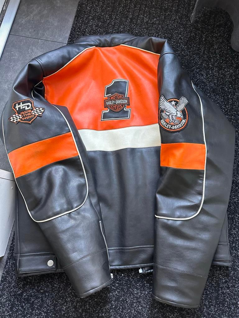Leren Motorjack Heren Retro Vintage - Waterdicht Met Capuchon En Zakken