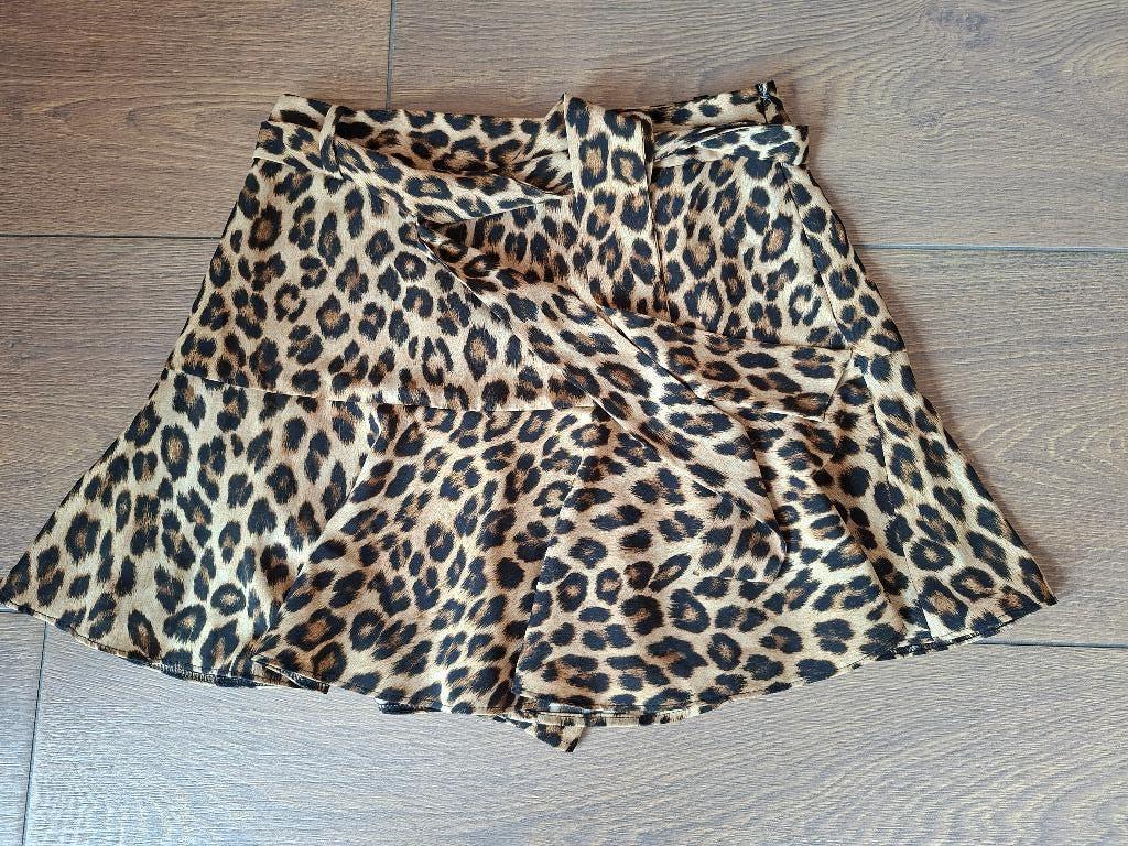 Broekrok. Tijgerprint. Mt S/M. ZARA. Rits in de zijnaad., Maat 38/40 (M), Bruin, Zara, Ophalen of Verzenden