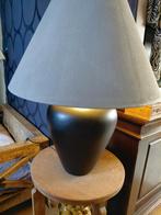 Grote matzwarte  kruiklamp inclusief kap stoere sober, Ophalen, Minder dan 50 cm