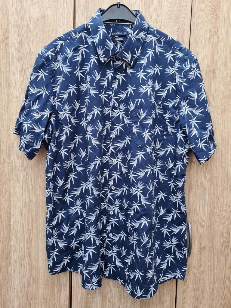 NIEUW Overhemd korte mouw XL zomers design, Ophalen, Nieuw, Halswijdte 43/44 (XL)