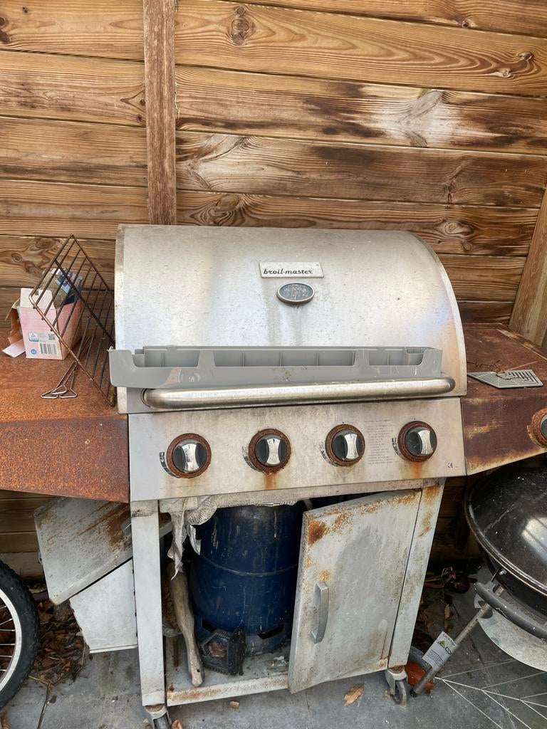 Buiten fornuis met gasfles - gratis afhalen, Tuin en Terras, Gasbarbecues, Gebruikt, Ophalen of Verzenden