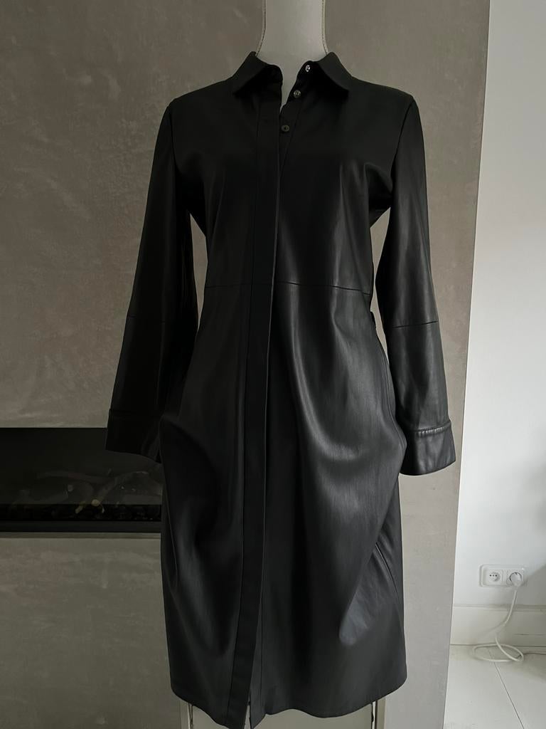 Rino & Pelle fake leather blouse/jas ,mt 38 Z.G.A.N., Maat 38/40 (M), Zwart, Ophalen of Verzenden, Zo goed als nieuw