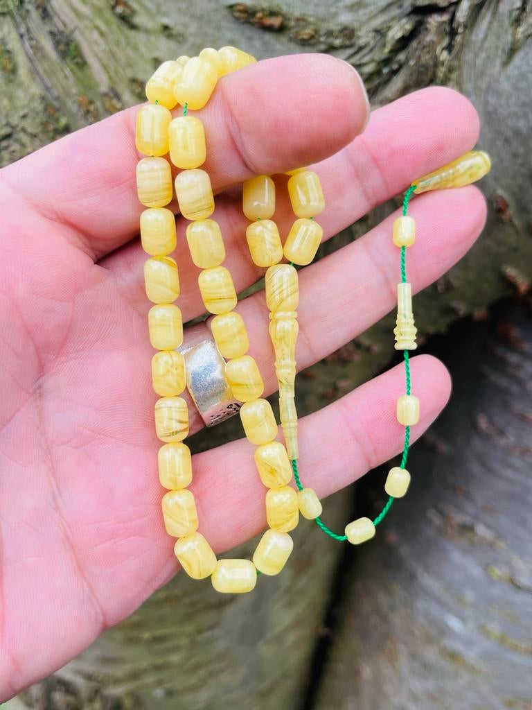 MAHMUT TAS USTA İŞİ HABBEDEN OSMANLI MİSKEVİ Gebedskralen, Hobby en Vrije tijd, Kralen en Sieraden maken, Ophalen of Verzenden