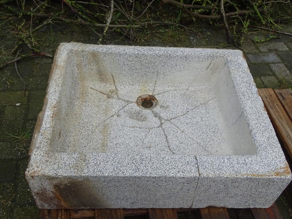 Granieten wasbak, Huis en Inrichting, Keuken | Keukenelementen, Ophalen, Gebruikt, 50 tot 100 cm, Minder dan 100 cm