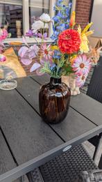 2 Panterprint Vazen met Kunstbloemen samen voor 30 euro, Huis en Inrichting, Woonaccessoires | Vazen, Overige kleuren, Ophalen of Verzenden