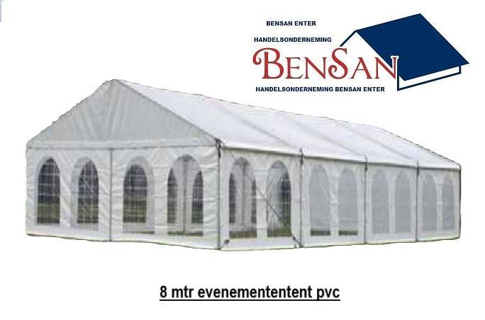 tent 8 mtr breed evenement party tenten pvc bensan enter, Hobby en Vrije tijd, Feestartikelen | Verhuur, Zo goed als nieuw, Overige