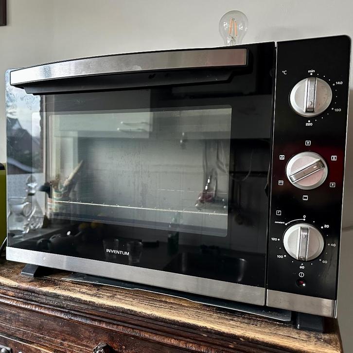 Inventum losstaande elektische oven, Witgoed en Apparatuur, Ovens, Zo goed als nieuw, Vrijstaand, Oven met grill, Minder dan 45 cm