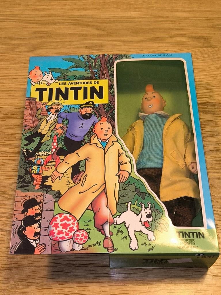 Vintage Kuifje pop in originele verpakking - Reporter, Ophalen of Verzenden, Nieuw, Overige typen