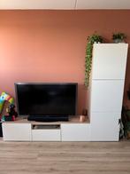 Besta tv meubel + staande kast, Huis en Inrichting, Kasten | Televisiemeubels, Ophalen, 150 tot 200 cm, Zo goed als nieuw, Minder dan 100 cm