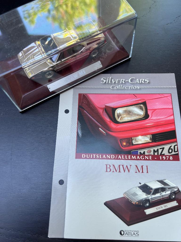 BMW M1 Silver Car modelauto, Ophalen of Verzenden, Zo goed als nieuw, Auto, Overige merken