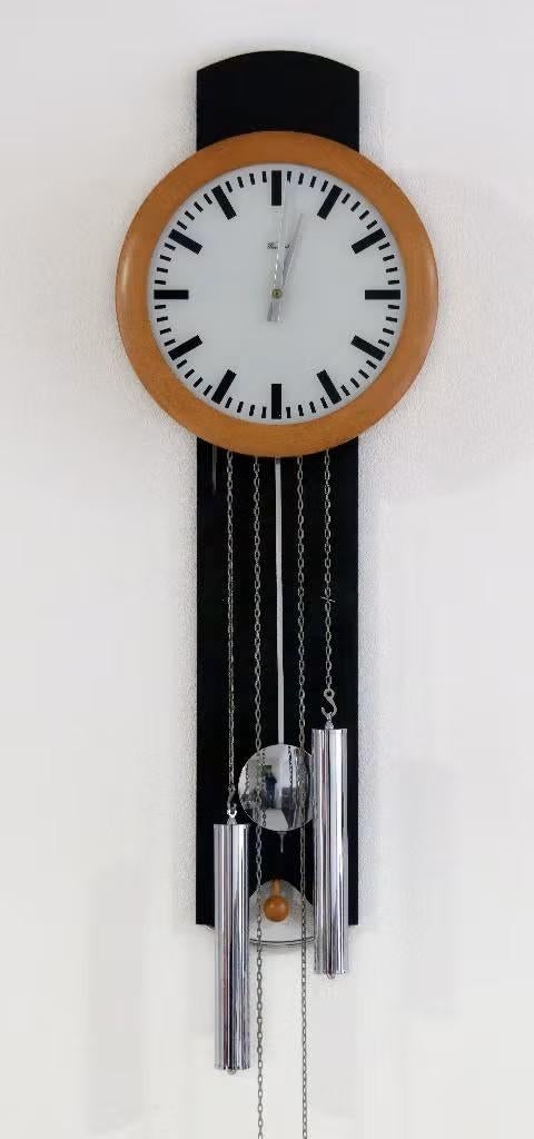 Warmink wandklok met Bim Bam slagwerk, Ophalen, Gebruikt, Analoog, Wandklok