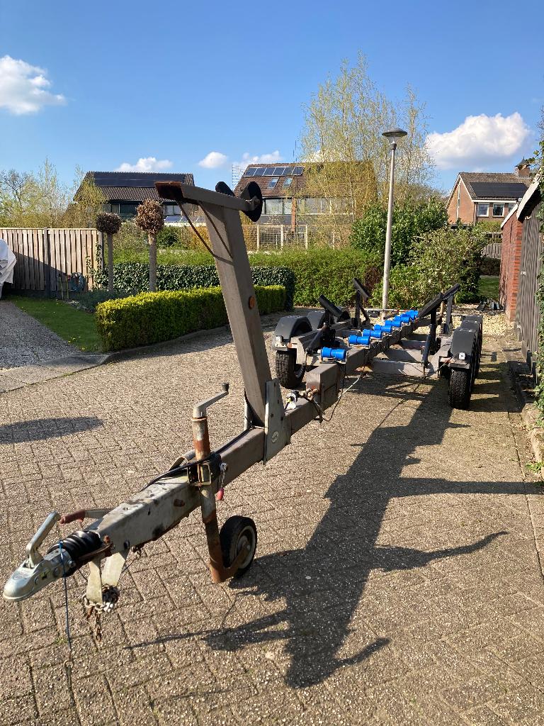 Boottrailer RIBA, Ophalen, Gebruikt, Sloepentrailer, 6 tot 9 meter