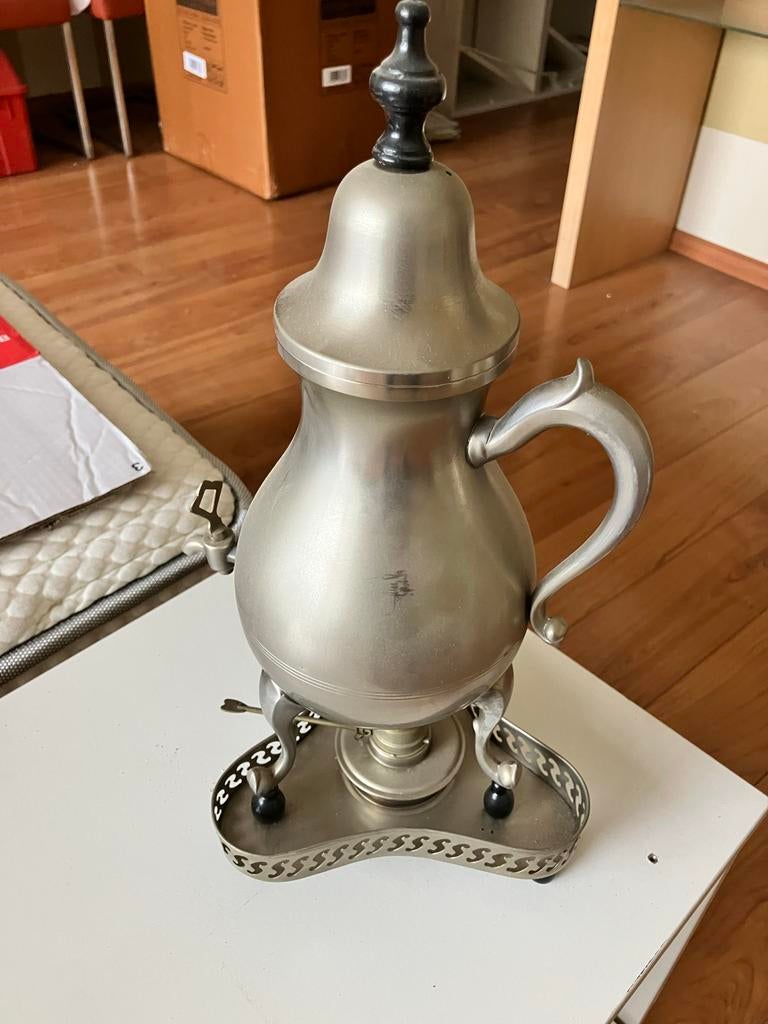 Vintage Tinnen Waterkan met Kraan - Decoratief Stuk, Antiek en Kunst, Antiek | Tin, Ophalen