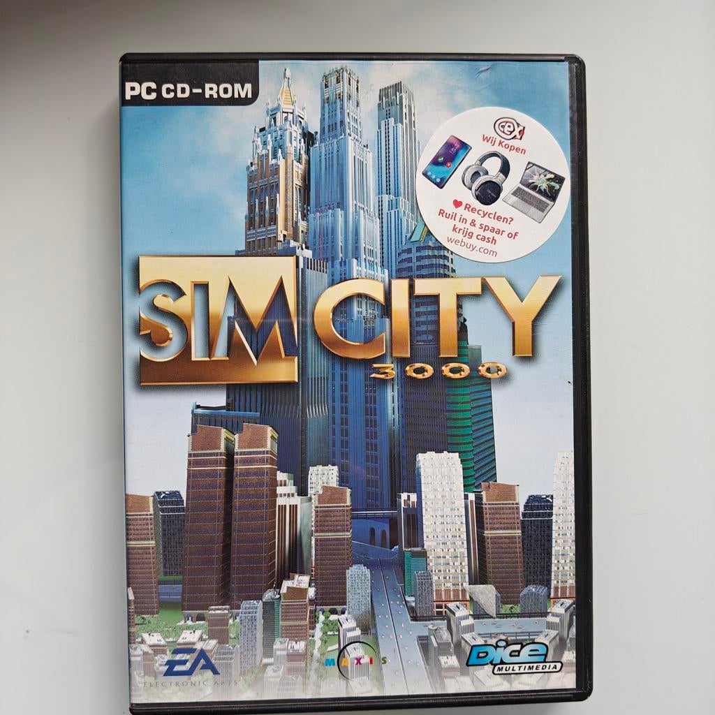 Sim City 3000 PC CD-ROM, Spelcomputers en Games, 1 speler, Ophalen of Verzenden, Zo goed als nieuw, Vanaf 3 jaar