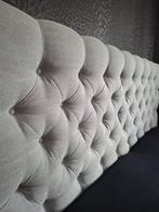 Z.G.A.N Chesterfield boxspring nieuw M 180-200 kleur grijs, Ophalen of Verzenden, 180 cm, Grijs, Nieuw