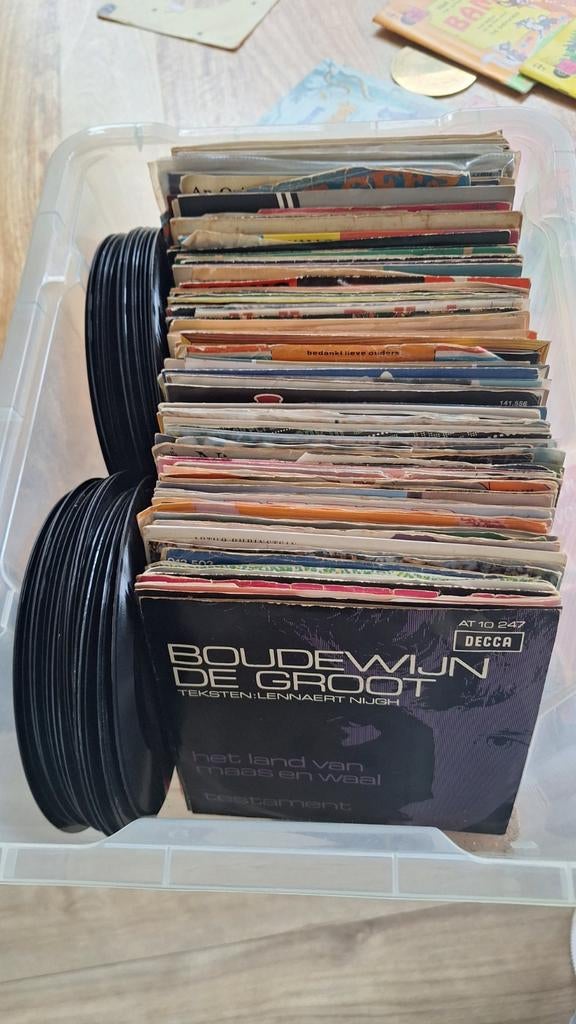 Meer dan 100 singeltjes, Ophalen of Verzenden, Gebruikt, Overige formaten