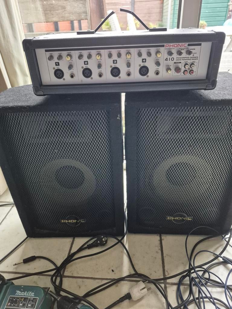 Phonic Powerpod 410 Powered Mixer, Muziek en Instrumenten, Ophalen of Verzenden, Gebruikt