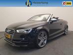 Audi A3 Cabriolet S3 2.0 TFSI 301pk quattro RS-Zetels, Auto's, Automaat, 12 maanden, Gebruikt, Zwart