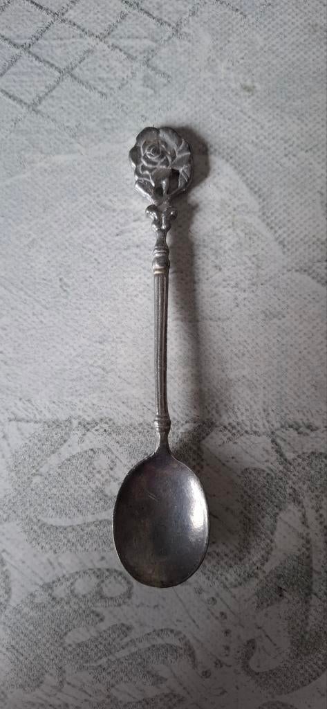 Tinnen lepeltje (94% tin), Antiek en Kunst, Antiek | Bestek, Ophalen of Verzenden