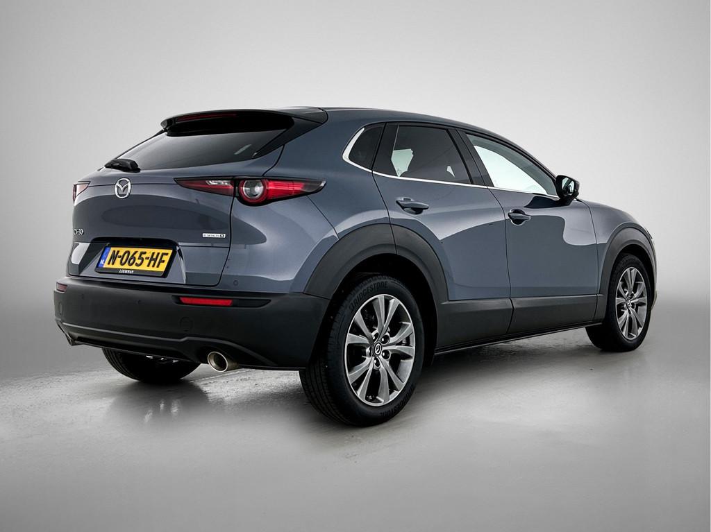 Mazda CX-30 2.0 e-SkyActiv-X M Hybrid Luxury / Camera / Lede, Auto's, Mazda, Gebruikt, SUV of Terreinwagen, Zilver of Grijs, 1430 kg