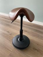 Ergonomische Zadelkruk - Bruin Leer, Ophalen, Bruin, Zo goed als nieuw, Bureaukruk