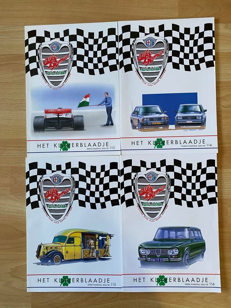 Het Klaverblaadje Alfa Romeo Club 2006 (4 stuks), Boeken, Ophalen of Verzenden, Gelezen, Alfa Romeo