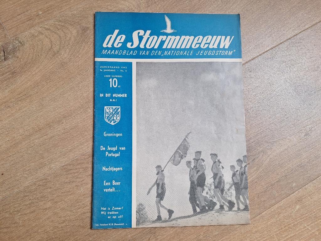De Stormmeeuw (NSB) Zomermaand 1943 No6 Groningen, Verzenden, Nederland, Boek of Tijdschrift