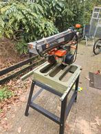 DeWalt DW1251 radiaalzaag / afkortzaag met onderstel – goed, Doe-het-zelf en Verbouw, Gereedschap | Zaagmachines, Ophalen, Gebruikt