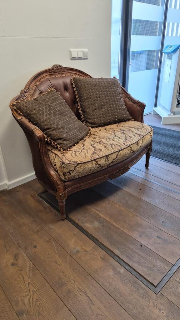 Elegant Gang bankje, Ophalen, Gebruikt, Chesterfield Barok, Eenpersoons