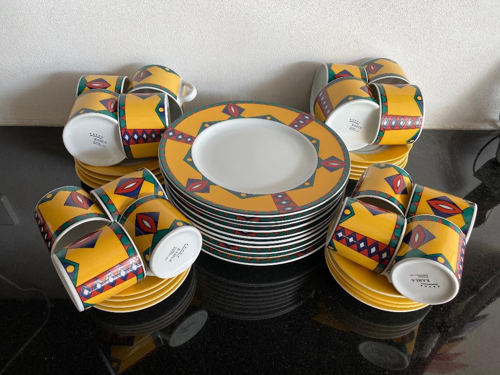 Paas ontbijt servies Kahla, Huis en Inrichting, Keuken | Servies, Overige typen, Ophalen of Verzenden, Zo goed als nieuw, Overige stijlen