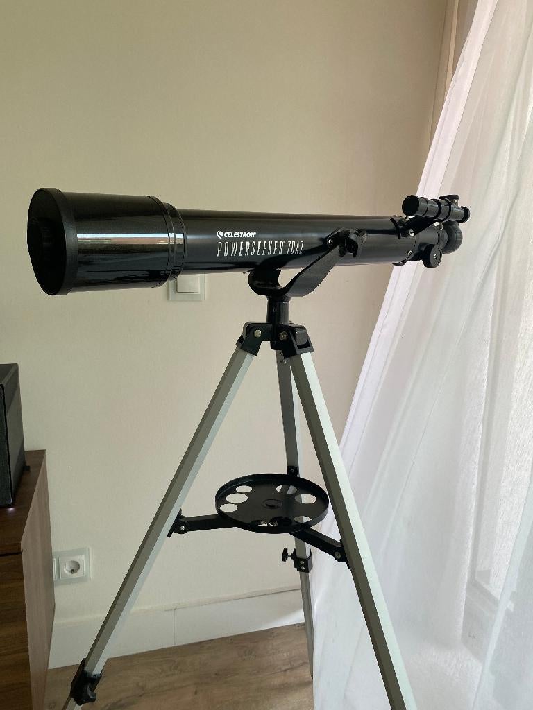 Celestron PowerSeeker Refractor Telescope, Lenzentelescoop (refractor), Met statief, Ophalen of Verzenden, Zo goed als nieuw