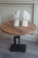 Industrieel design Spoorwegen Railways tafel gietijzer voet, Ophalen, Rond, 50 tot 100 cm, 50 tot 100 cm