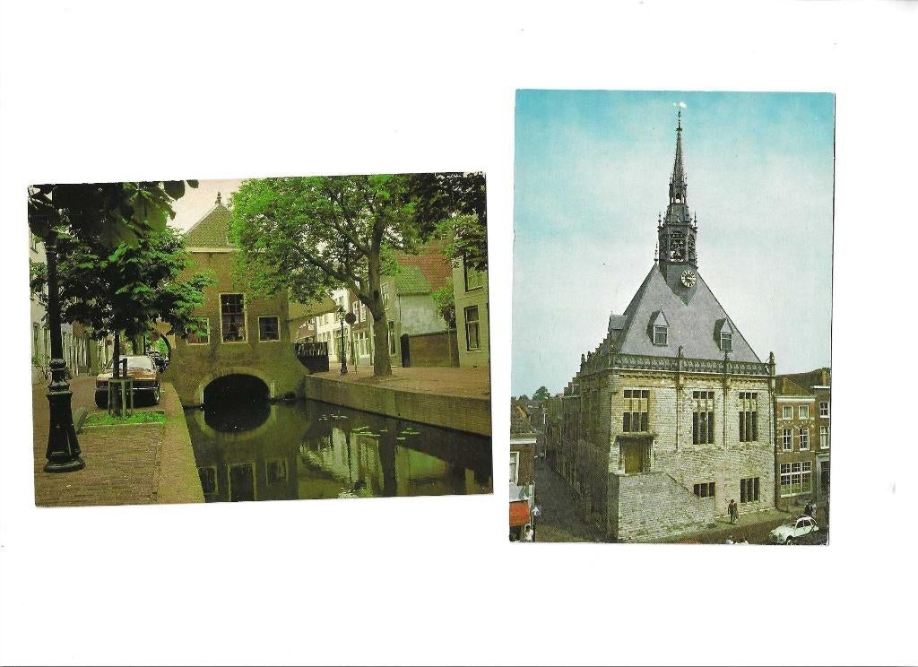 schoonhoven  lelijke eend  waaggebouw  stadhuis, Verzenden, 1960 tot 1980, Ongelopen, Voertuig