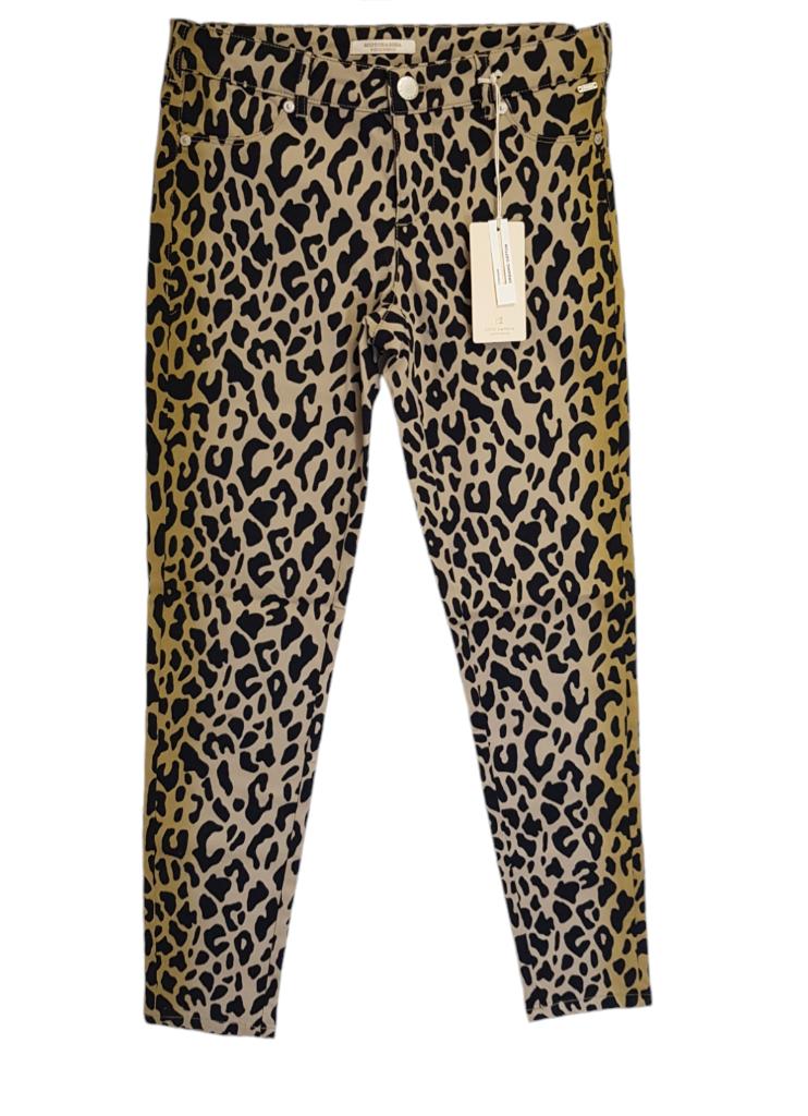 Prachtige SCOTCH&SODA panter stretch jeans mt 12/152. NIEUW!, Kinderen en Baby's, Kinderkleding | Maat 152, Broek, Nieuw, Scotch R'belle