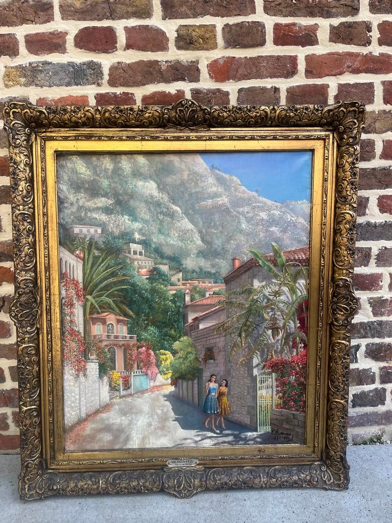 Authenthiek schilderij E. Autome 1960, Ophalen of Verzenden