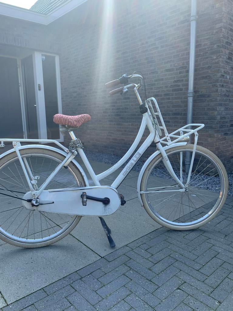 Witte Cortina U4 damesfiets 28 inch met versnellingen, Fietsen en Brommers, Fietsen | Dames | Damesfietsen, Overige merken, Gebruikt