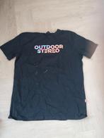 Zwart T-shirt met 'Outdoor Stereo' opdruk, Ophalen of Verzenden