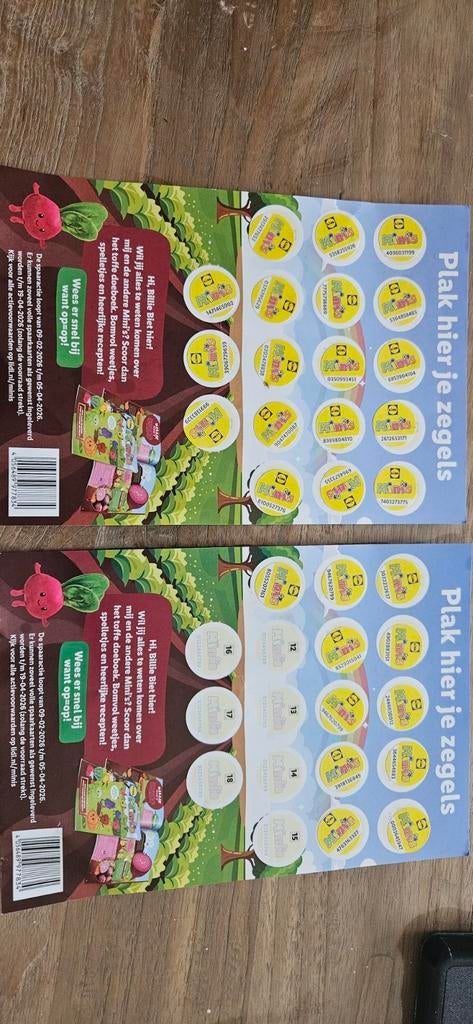 Anderhalve spaarkaart Lidl Mini's, Lidl, Ophalen of Verzenden