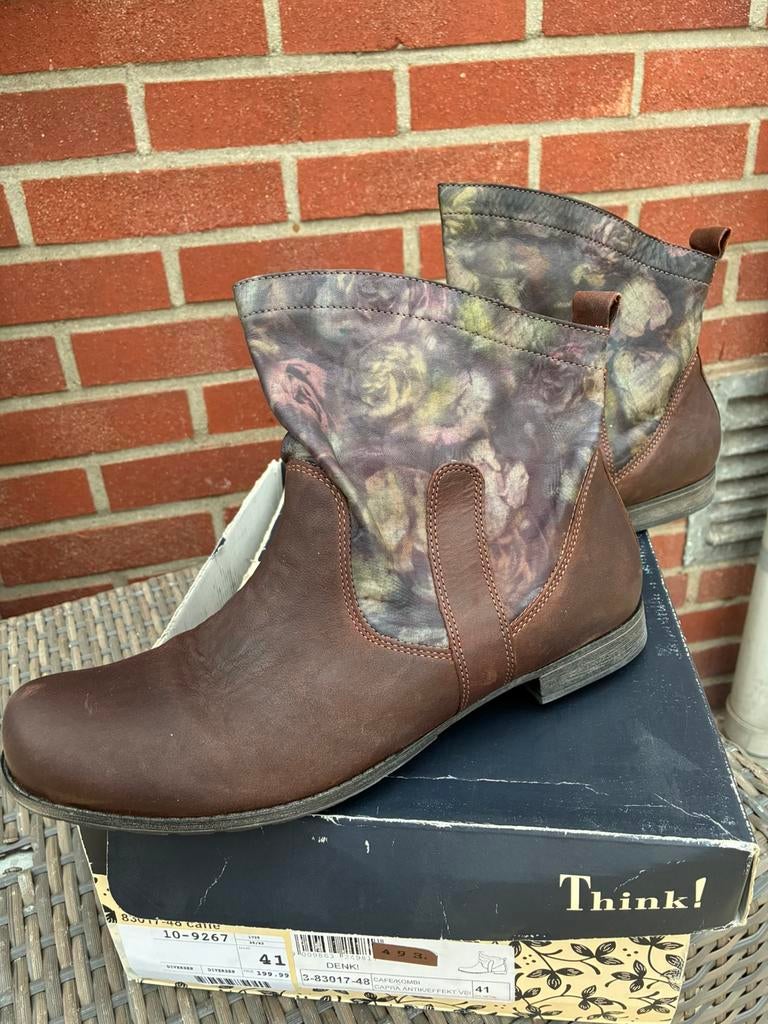 Think laarzen, maat 41, Kleding | Dames, Schoenen, Ophalen, Overige kleuren, Lage of Enkellaarzen, Zo goed als nieuw