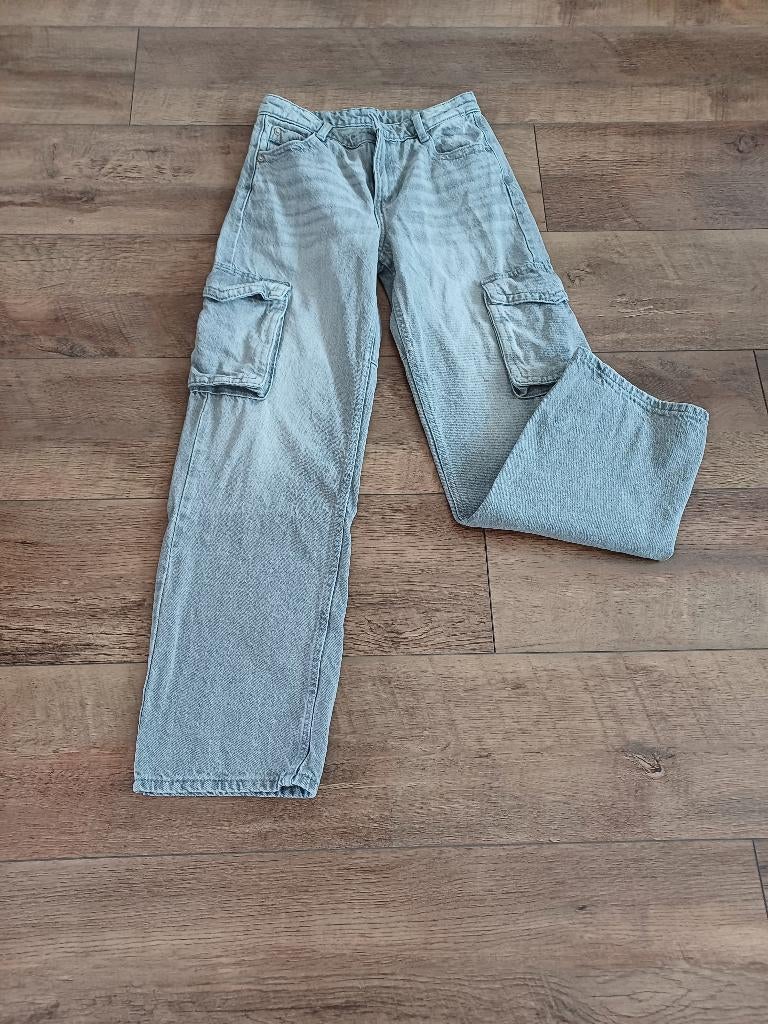 leuke grijze merk denim met zakken aan de zijkant 27, Kleding | Dames, Spijkerbroeken en Jeans, Ophalen of Verzenden, Nieuw, Grijs
