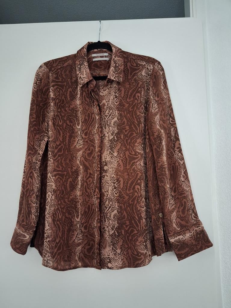 Klassieke blouse Scotch & Soda mt. L, Bruin, Maat 42/44 (L), Scotch & Soda, Ophalen of Verzenden
