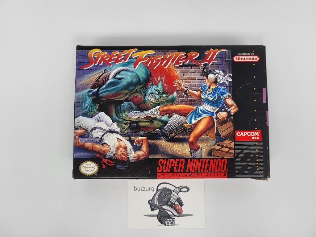 Street Fighter II - Super Nintendo SNES - CIB NSTC USA, Spelcomputers en Games, Games | Nintendo Super NES, Gebruikt, Vechten